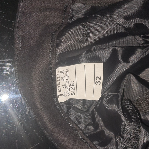 Black leather jeans - Picture 4 of 4